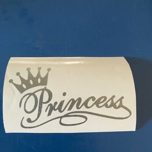 Princess vinyl decal
